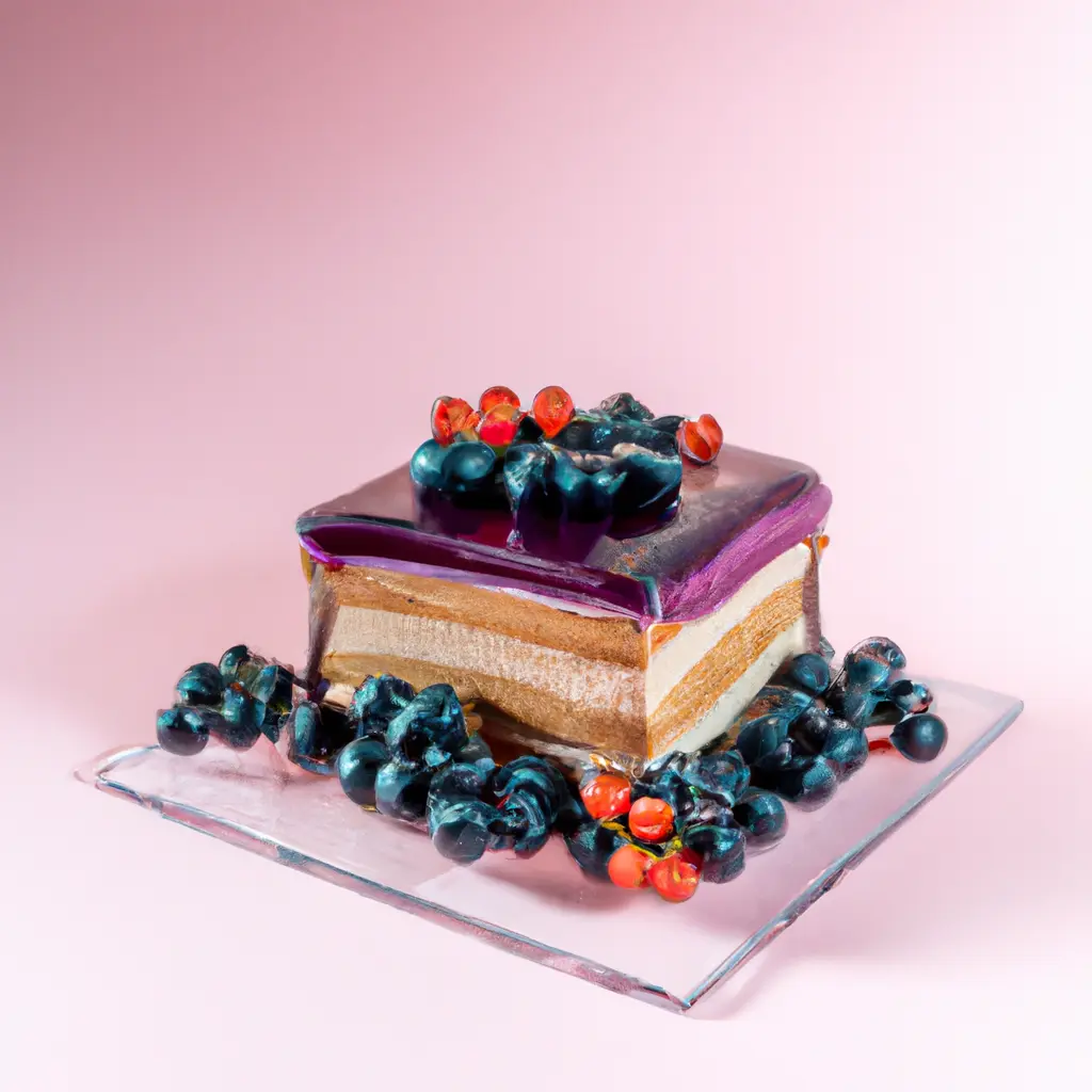 Cassis and Almond Cream Cake
