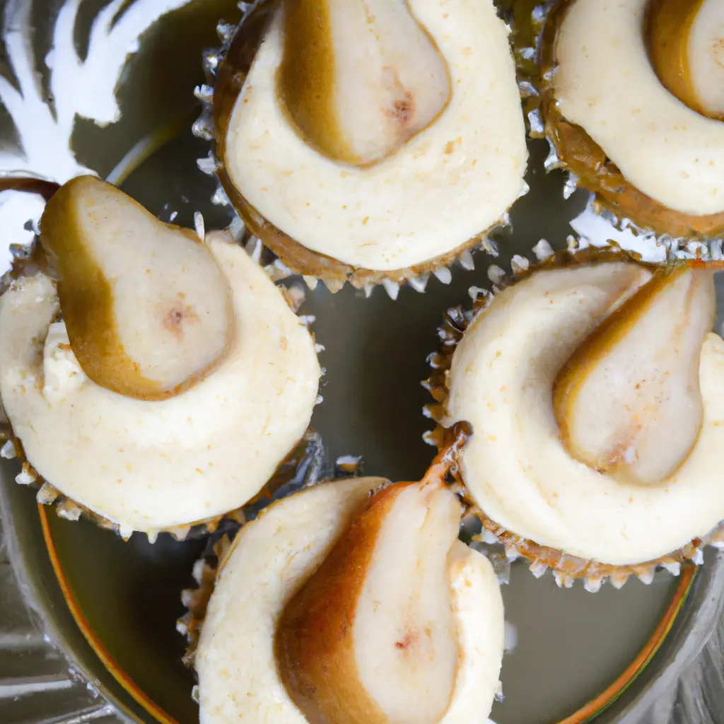 Chai-Spiced Pear Filled Cupcakes