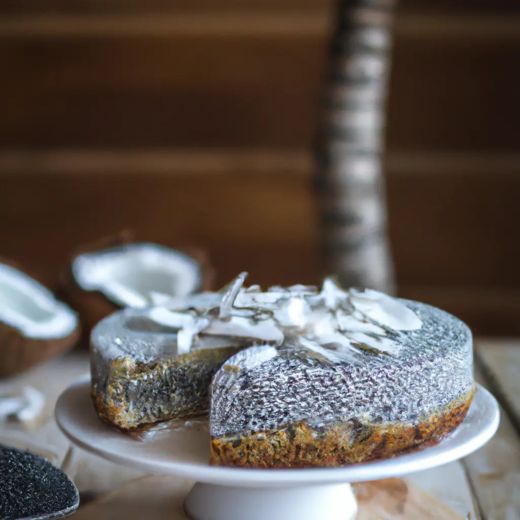 Coconut Chia Seed Sugar-Free Cake