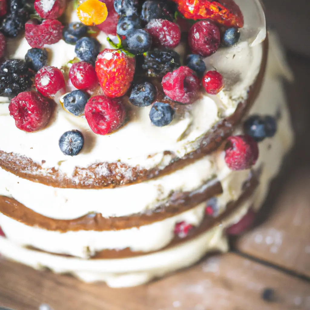 Fresh Berry Naked Cake