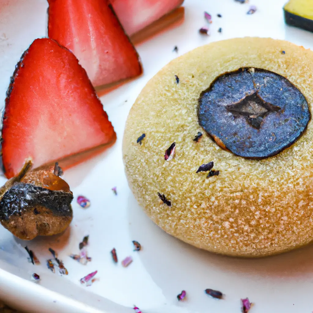 Kuzu Mochi Cake with Sweet Soy Glaze