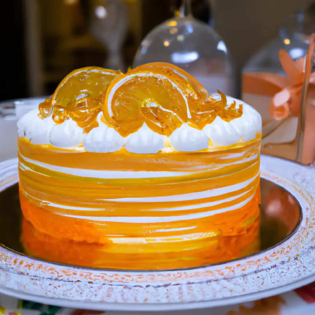 Zesty Orange Cream Birthday Cake